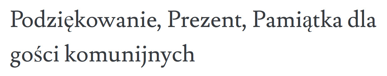 podziękowanie dla gości komunia, podziękowania dla gości komunia magnes